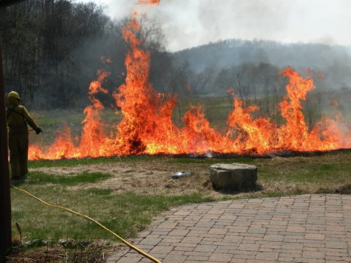 Iowa Farm Restoration Burn 1