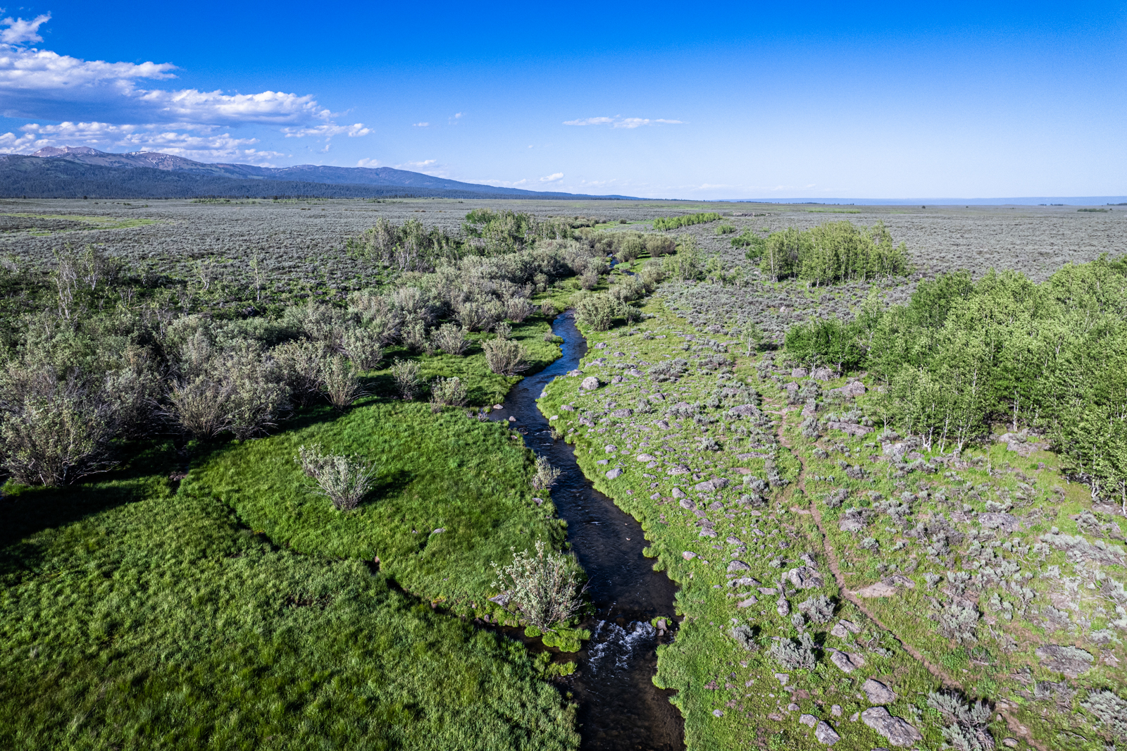 aerial view of land for sale in Idaho