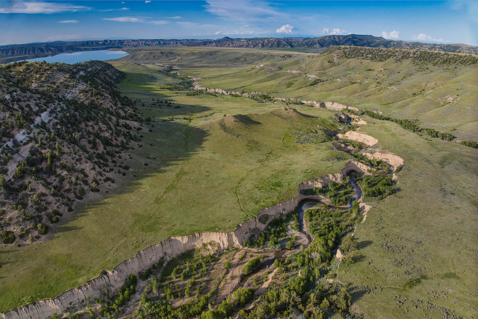 Antlers ranch meeteese wy aerial view
