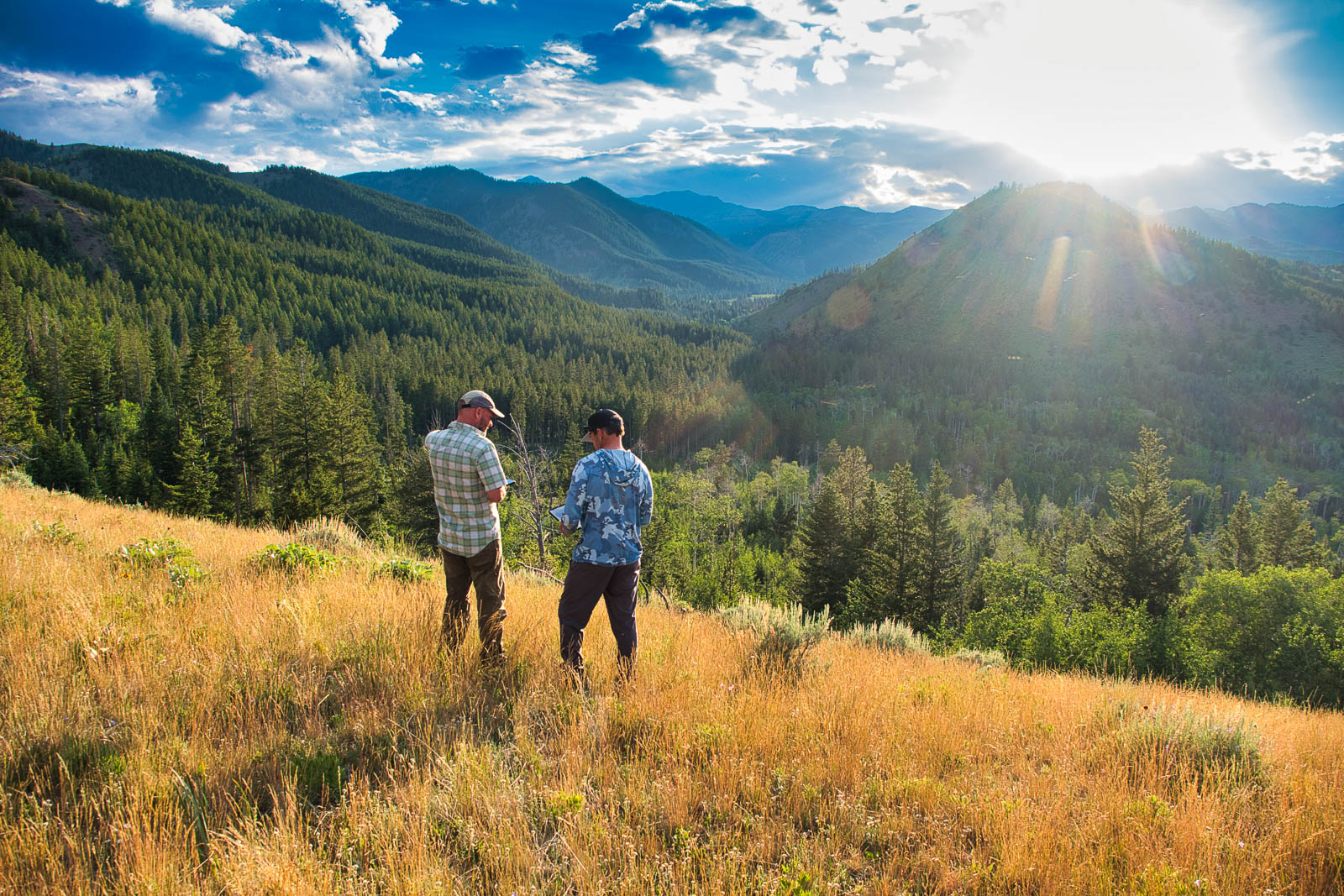 two people on scenic overlook