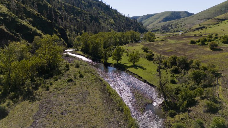 river on ranch in idaho