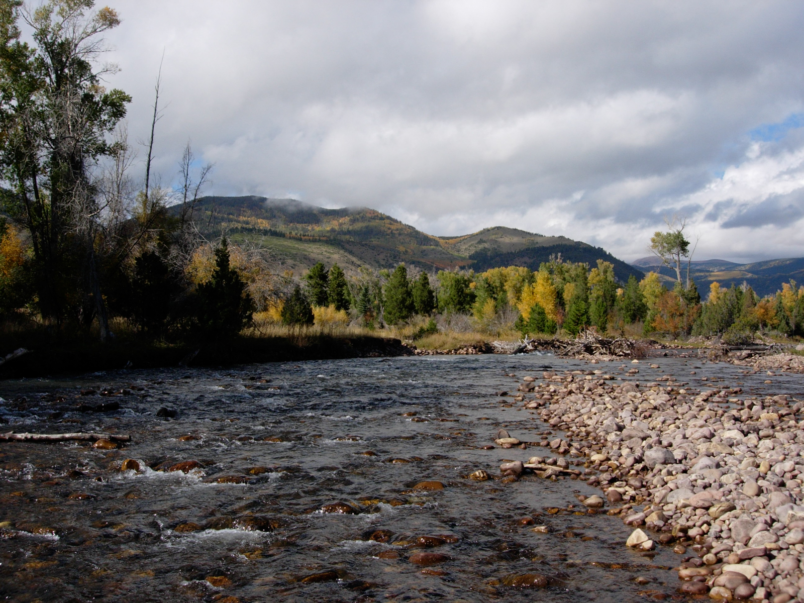 fly fishing river on Crystal Ranch