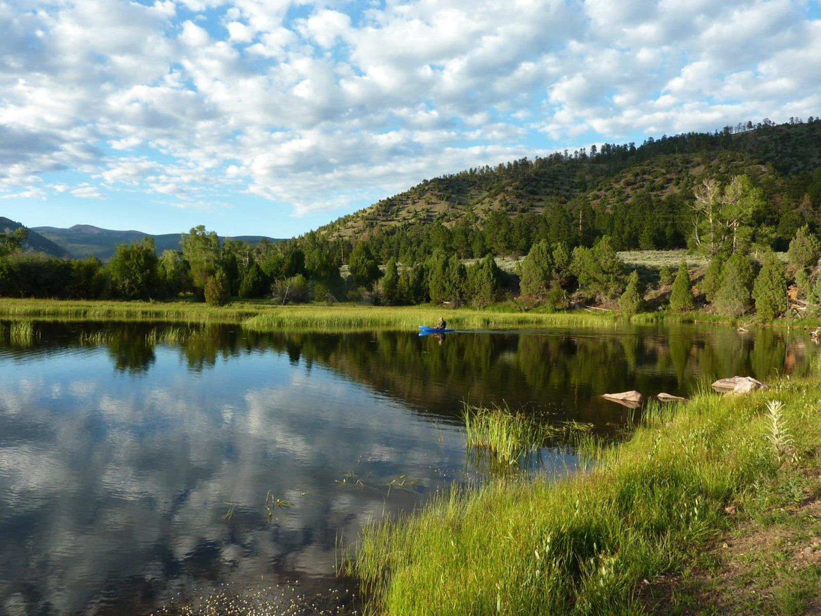 Lake on ranch in Utah for sale
