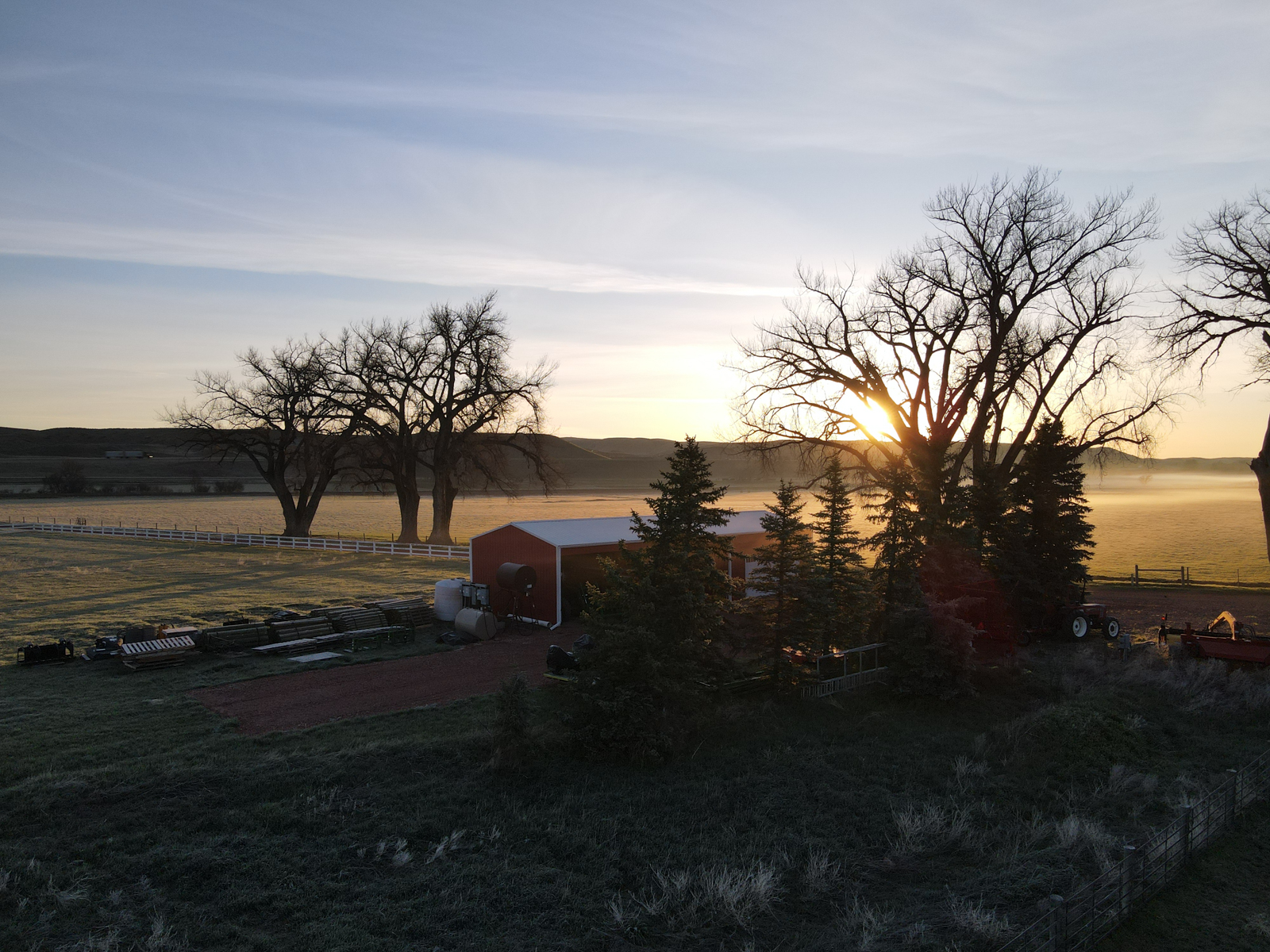 barn shed on agricultural ranch in Wyoming for sale