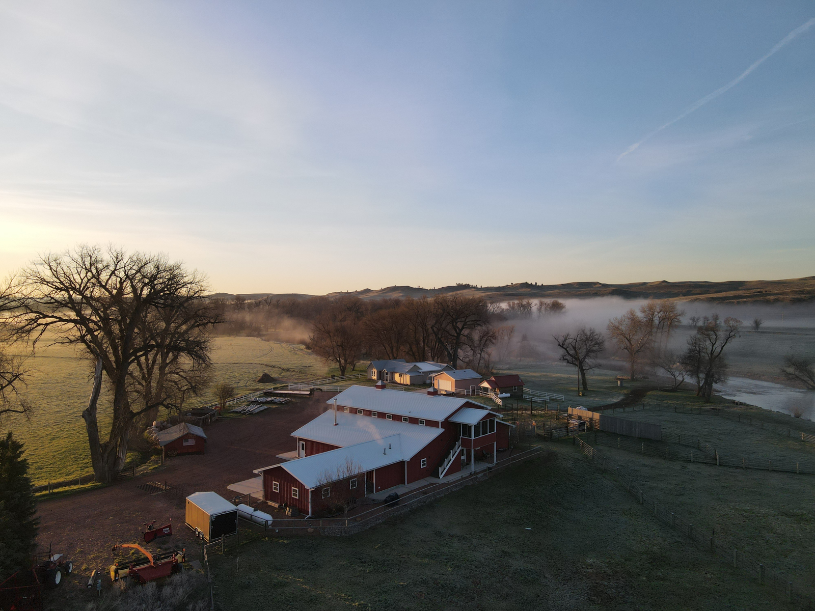 aerial view of property structures
