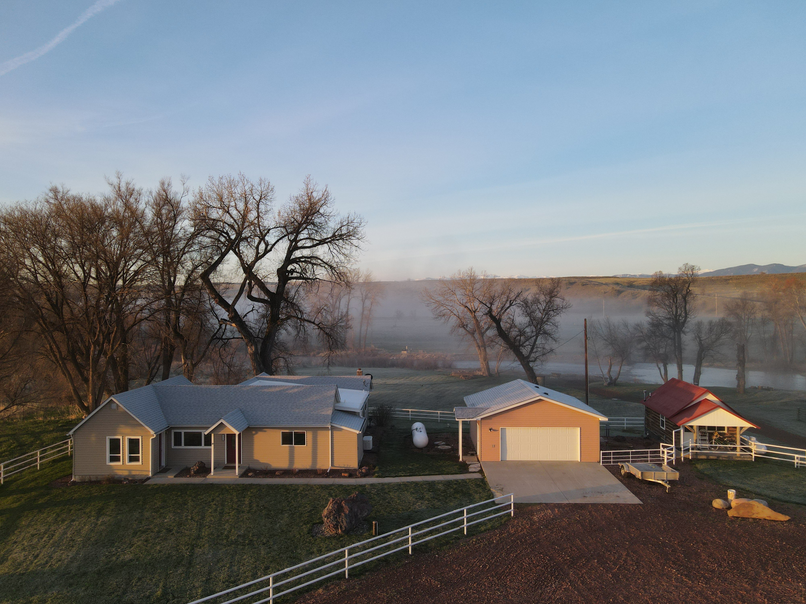 exterior view of house structures