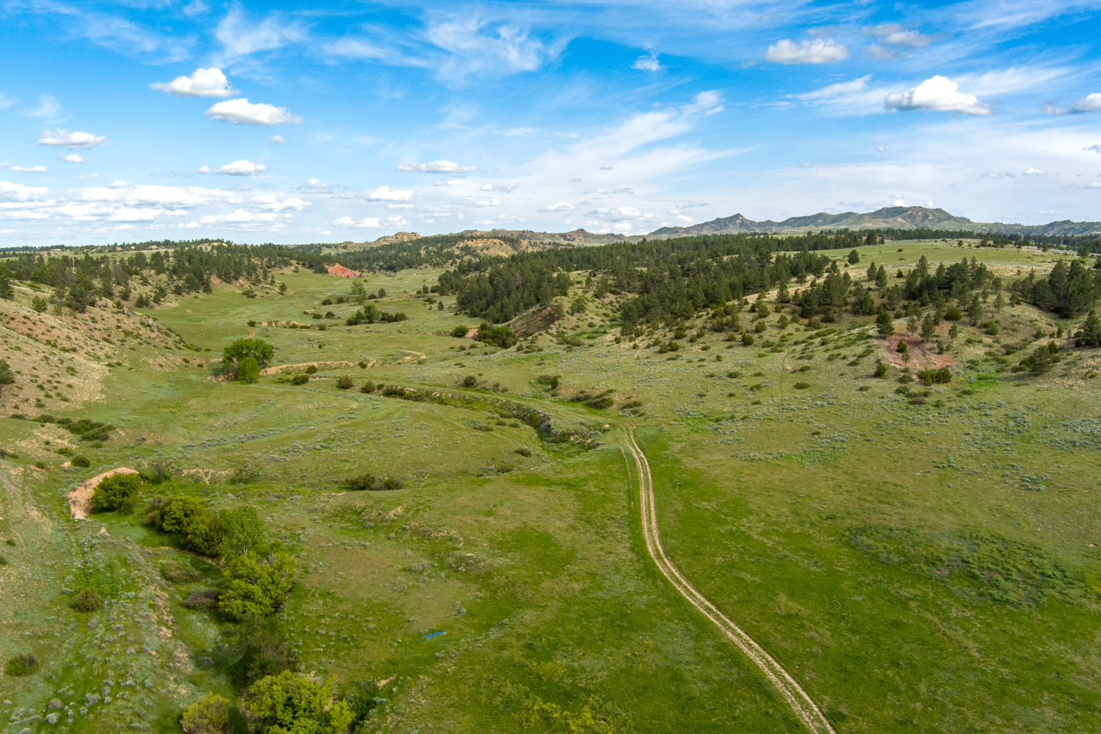 hunting ranch in Montana aerial view