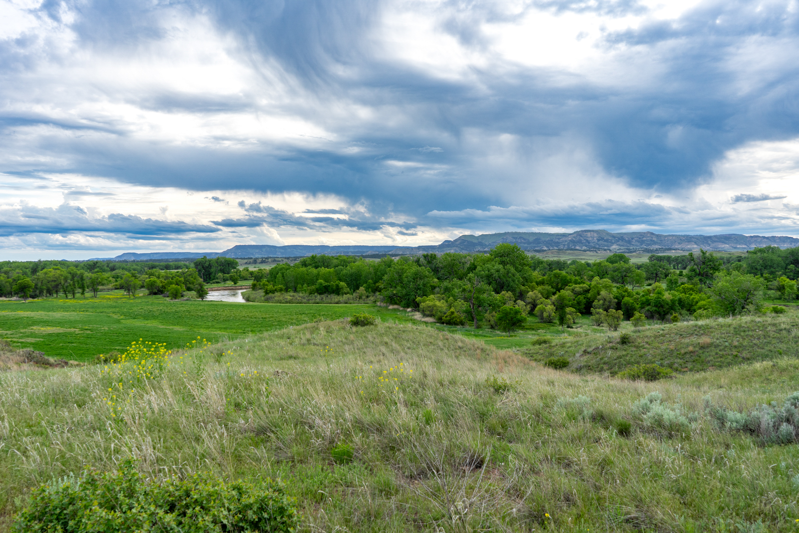 stream on hunting ranch in Montana