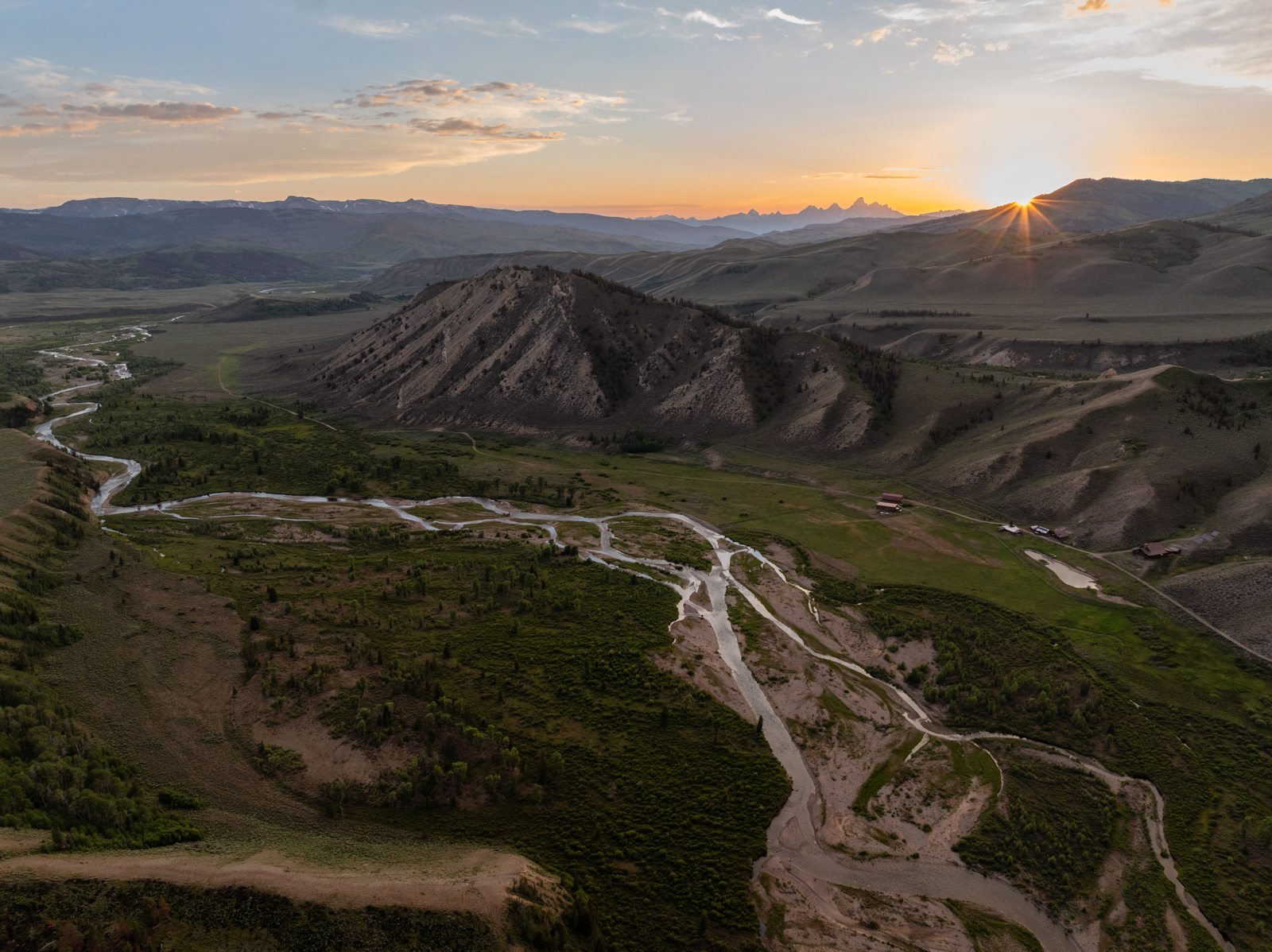 aerial view of Bull Creek Ranch