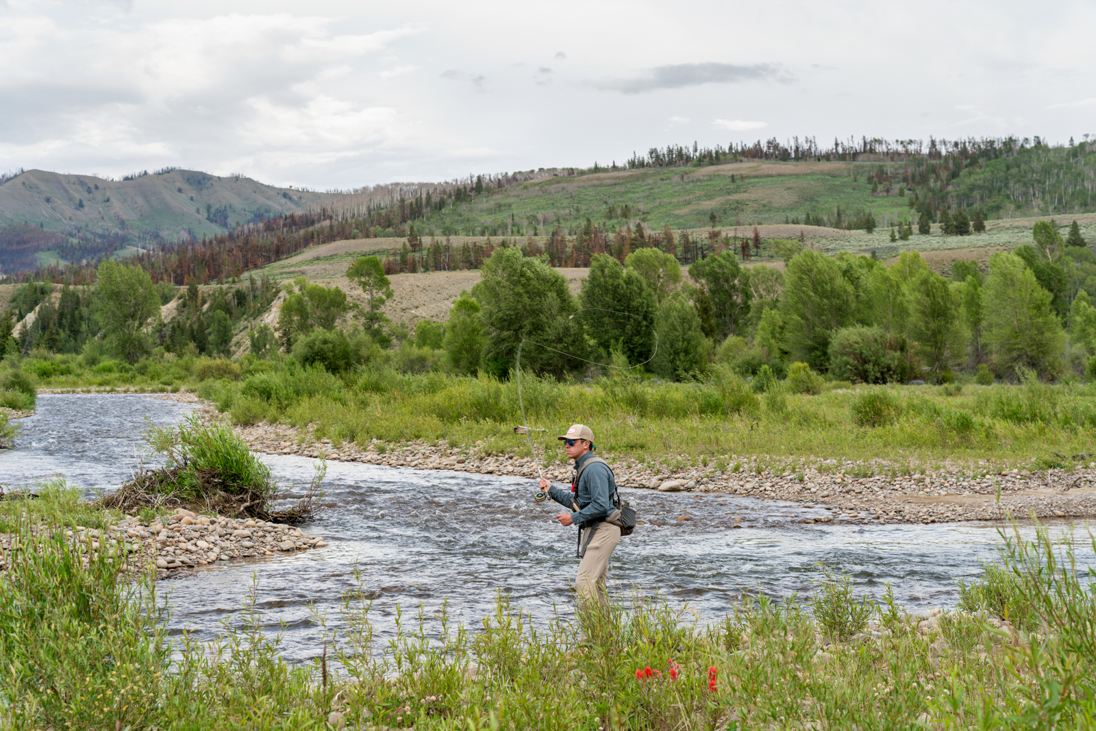 fishing on wyoming fly fishing ranch