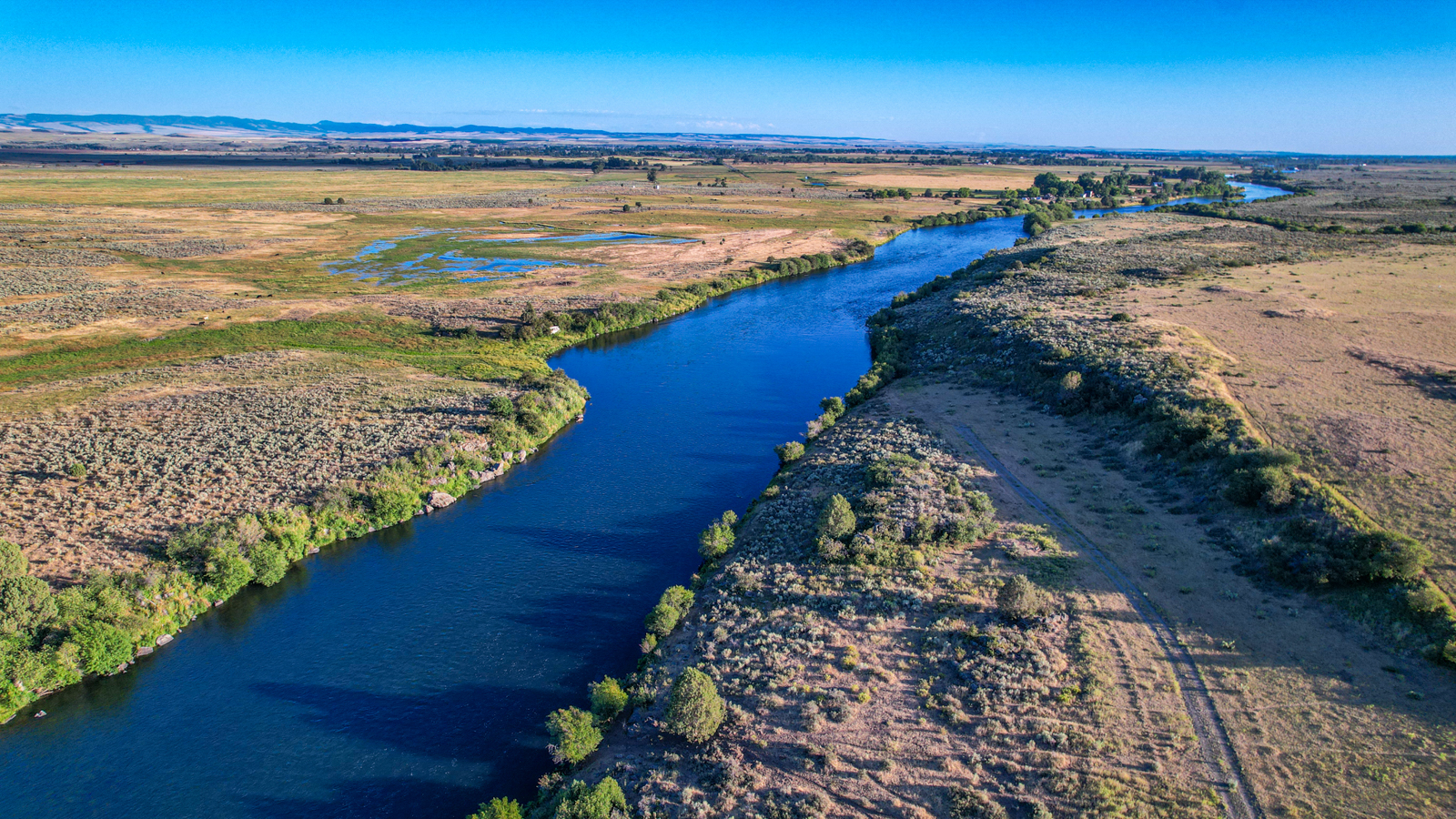 river aerial view