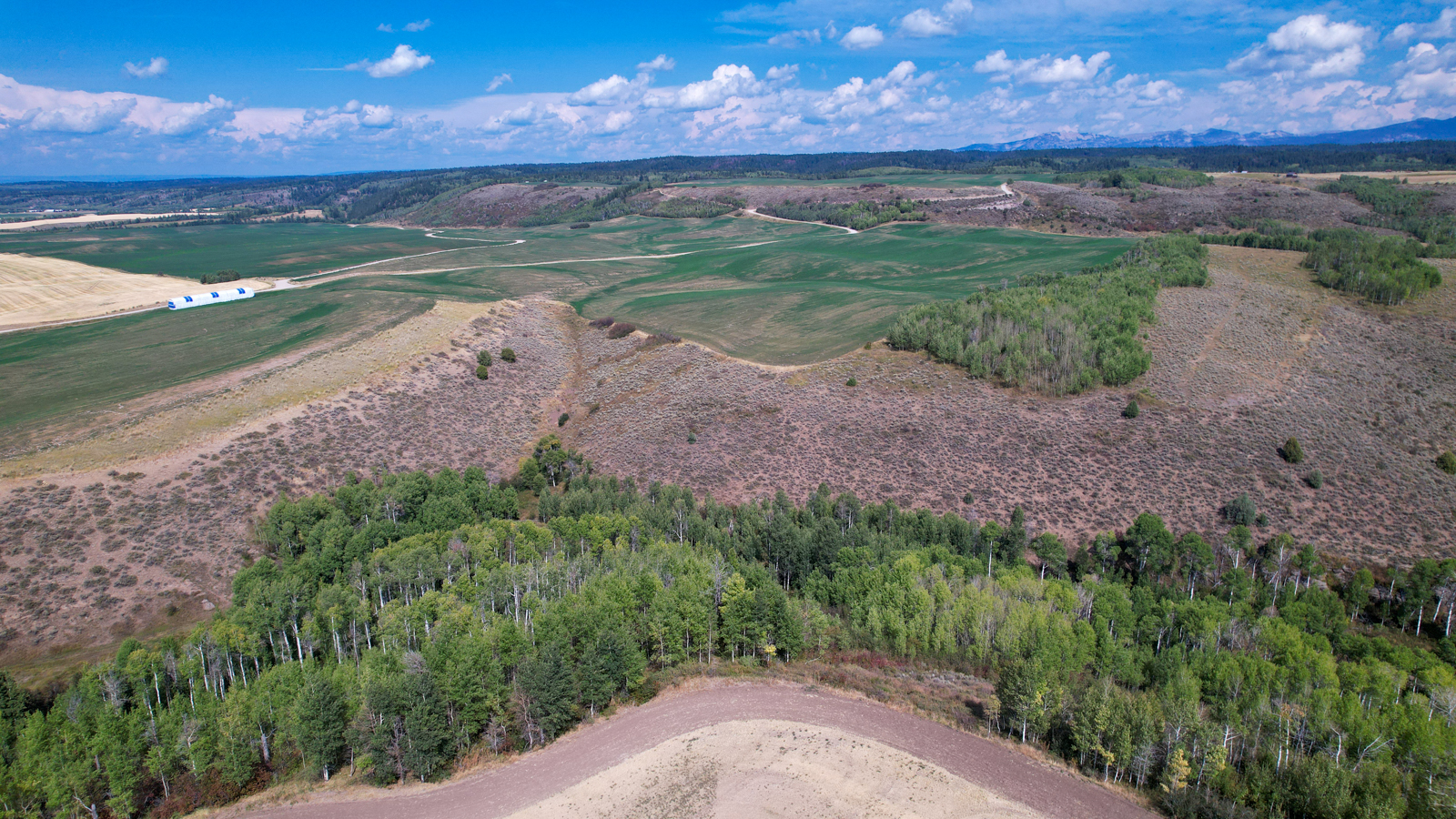 aerial view of Bull Elk Creek Ranch