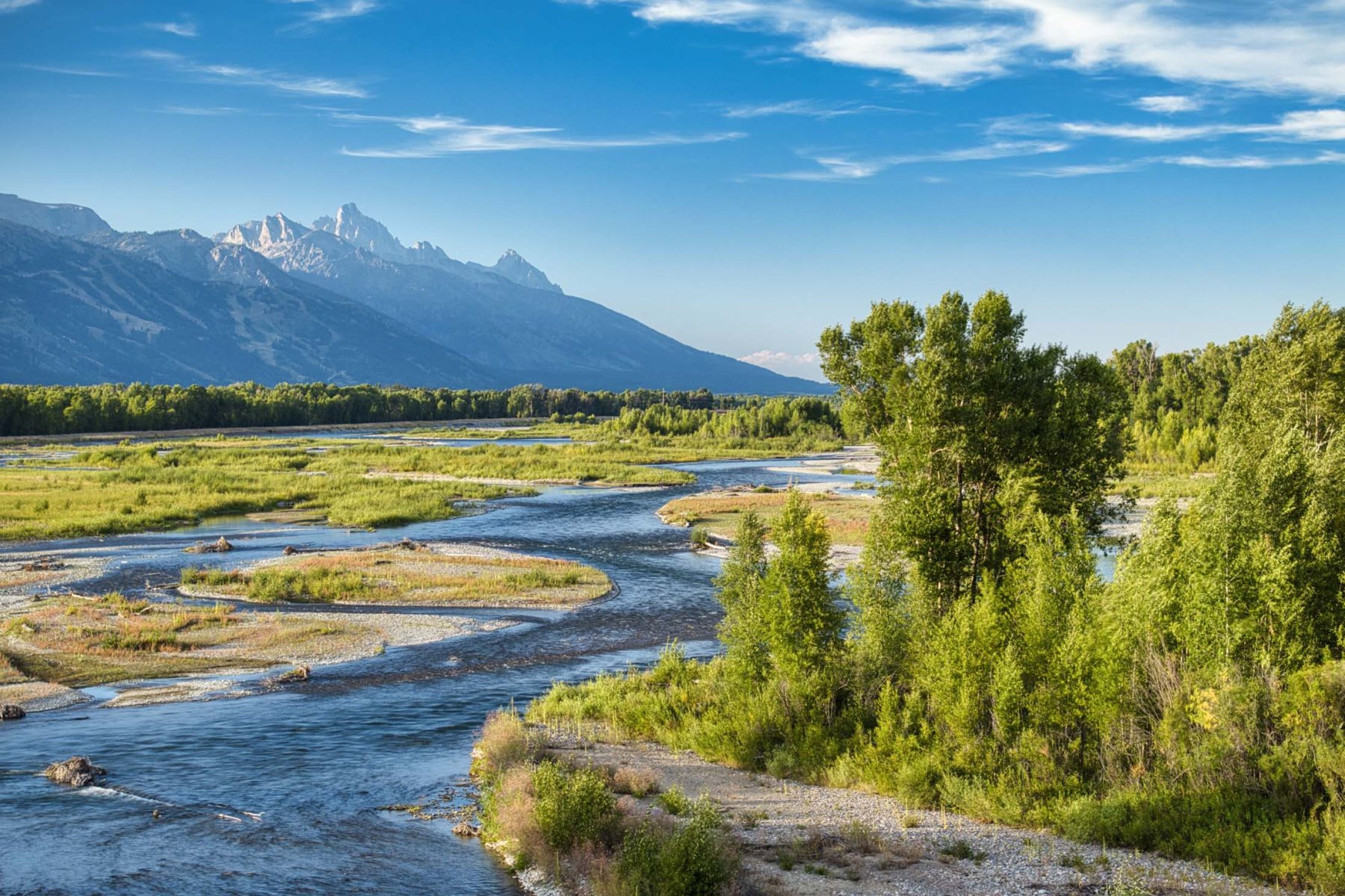 river and mountains