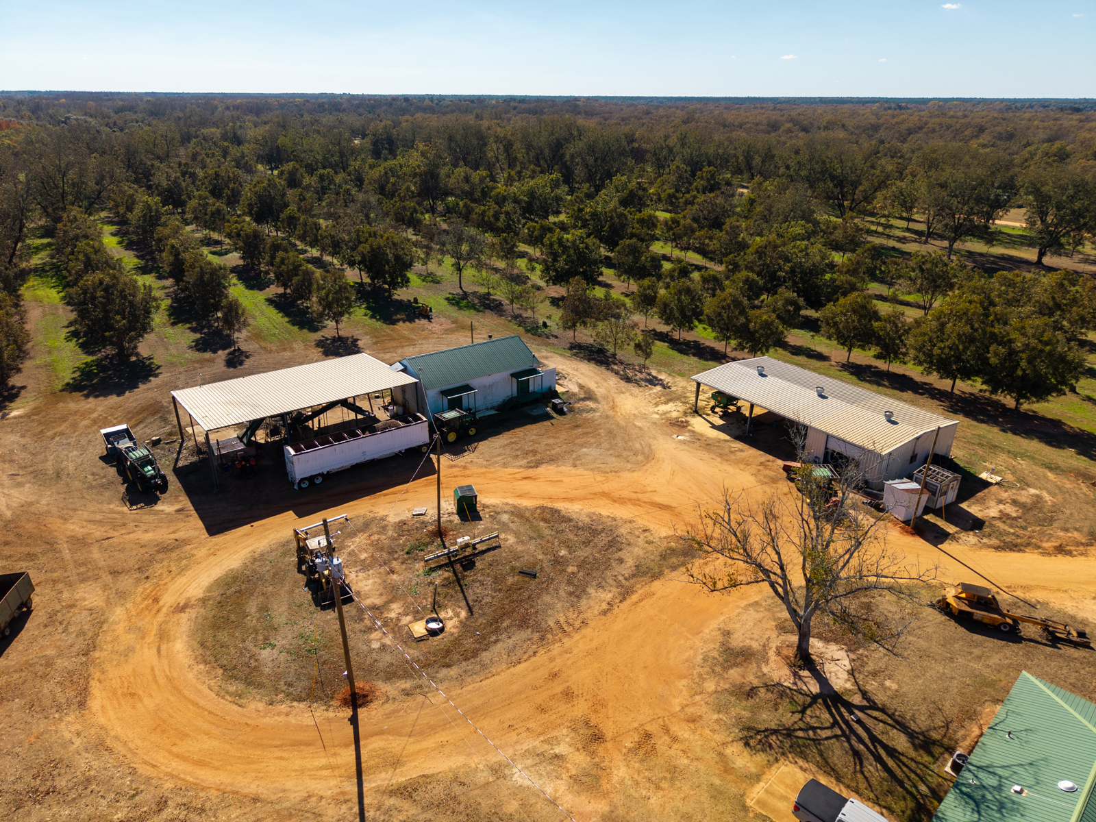 maintenance buildings and main home