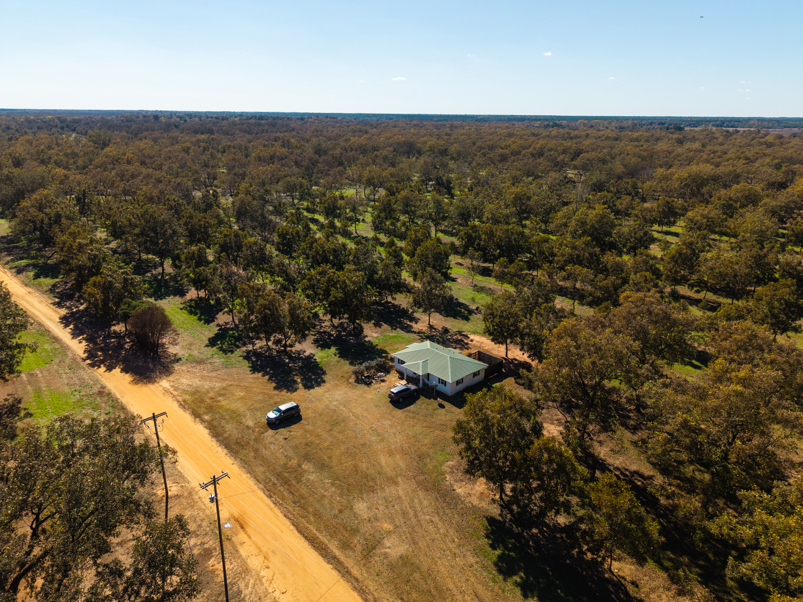 aerial view of main home