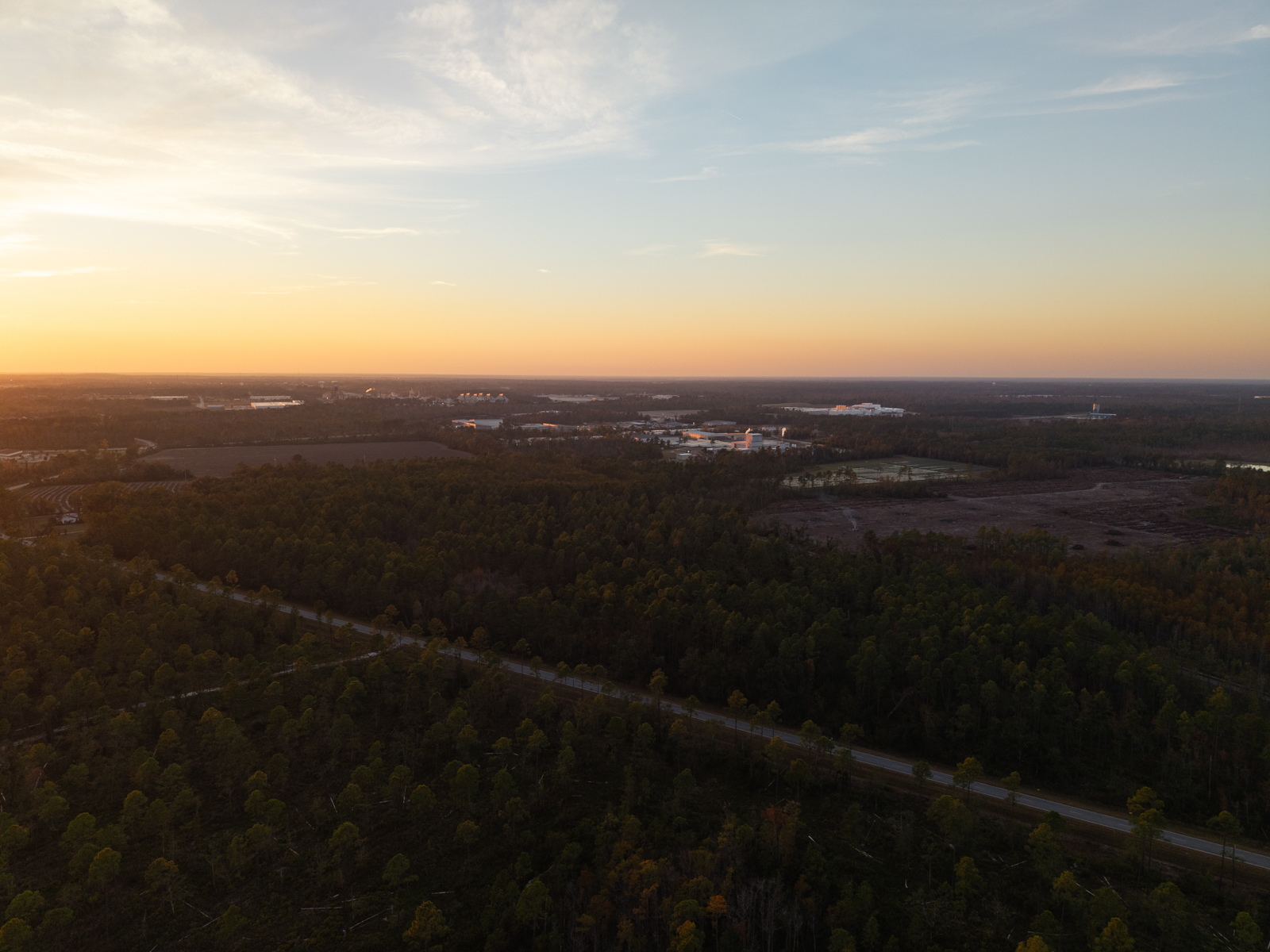 aerial view of Spivey Farm
