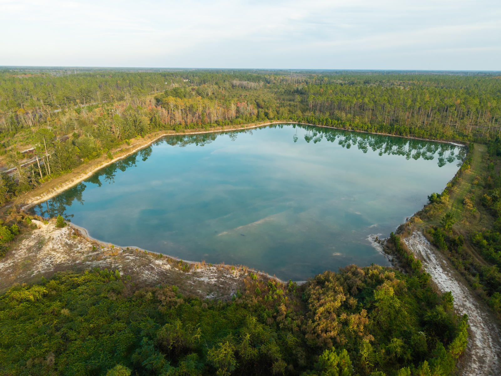 water pond on hunting land in Georgia