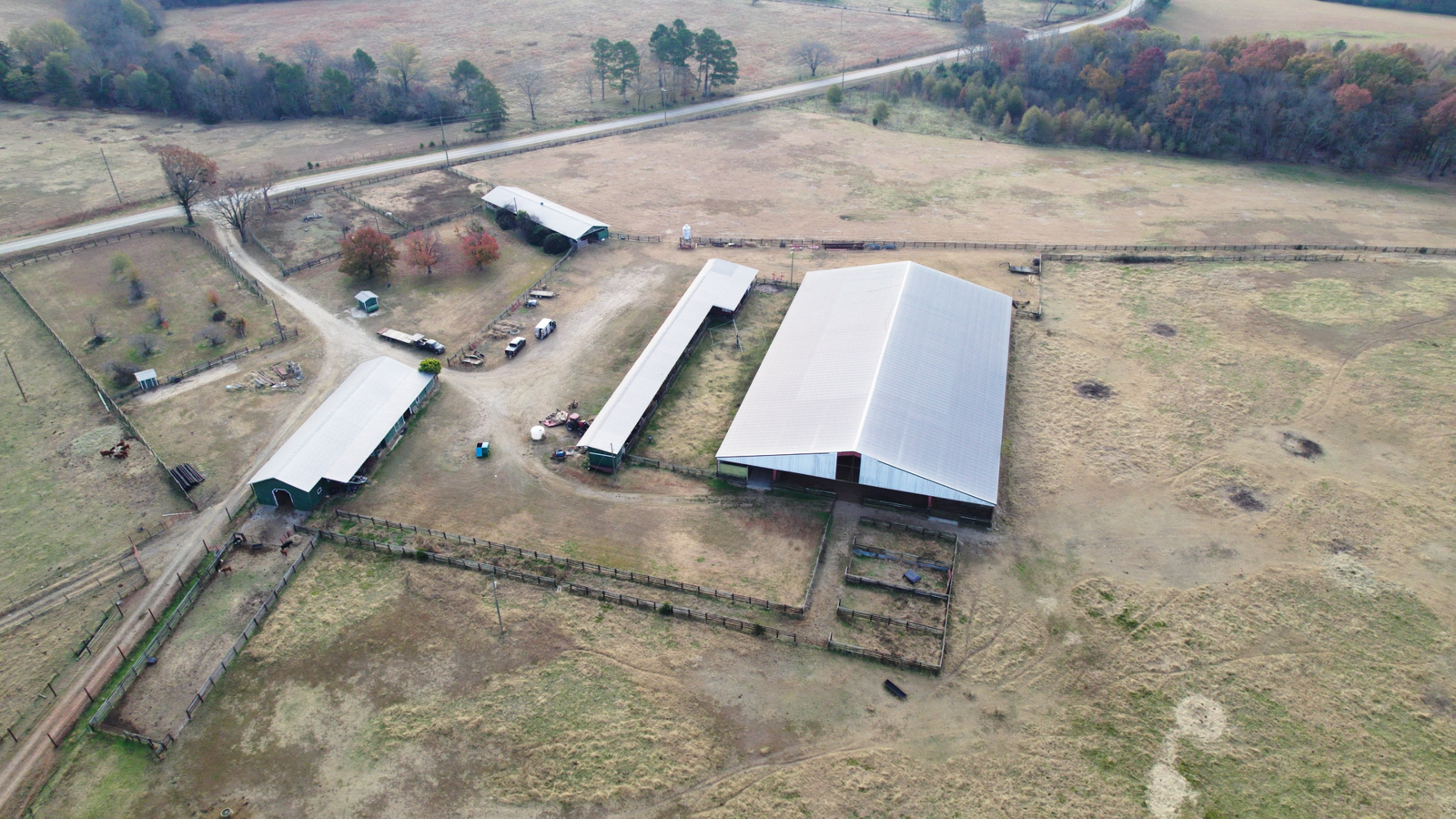 buildings on agricultural ranch in Georgia