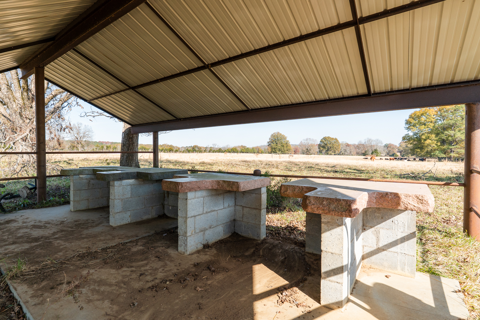 stone shooting benches