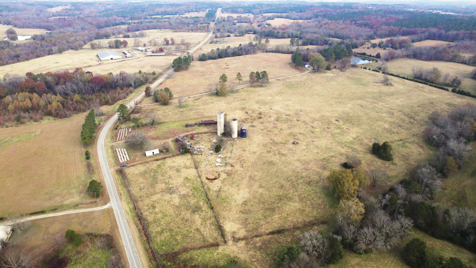 aerial view of improvements