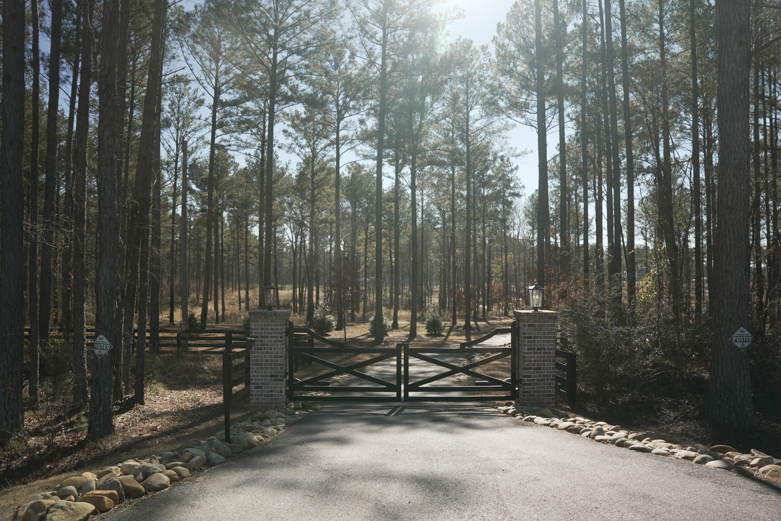 entrance gate to 4W Farm