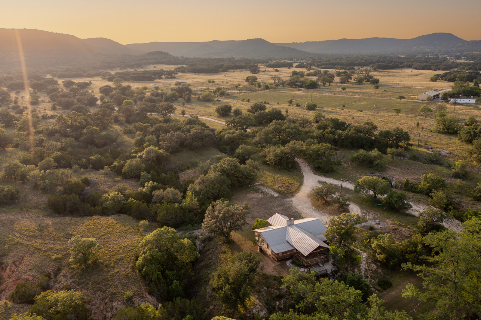 Lazy C Ranch aerial view