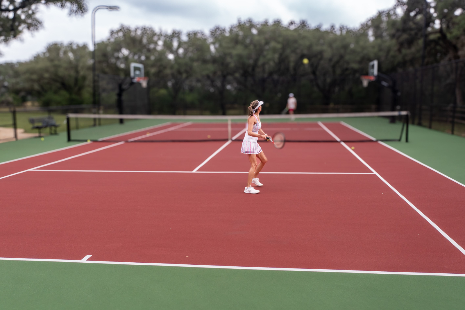 people playing tennis