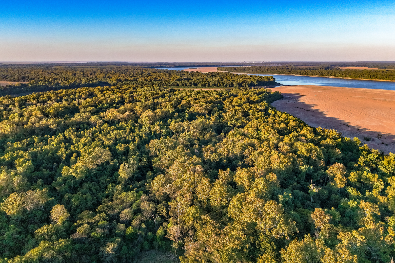 aerial view of land for sale in Arkansas
